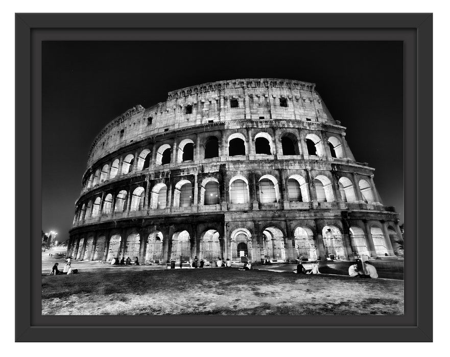 Colosseum in Rom Italien Italy Schattenfugenrahmen 38x30