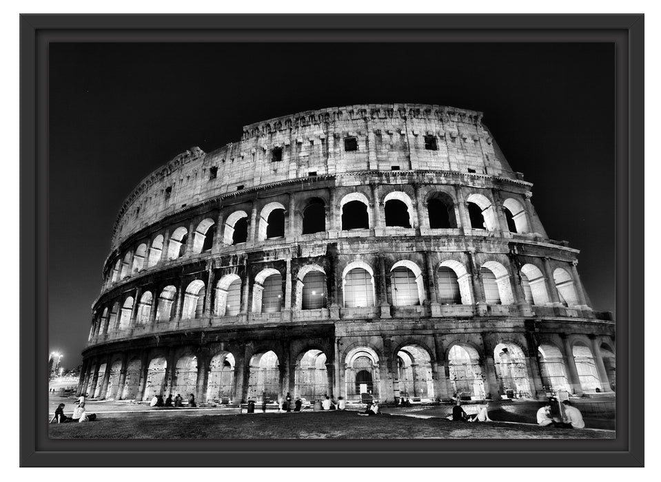 Colosseum in Rom Italien Italy Schattenfugenrahmen 55x40