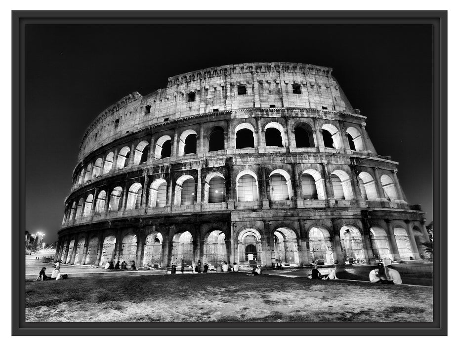 Colosseum in Rom Italien Italy Schattenfugenrahmen 80x60