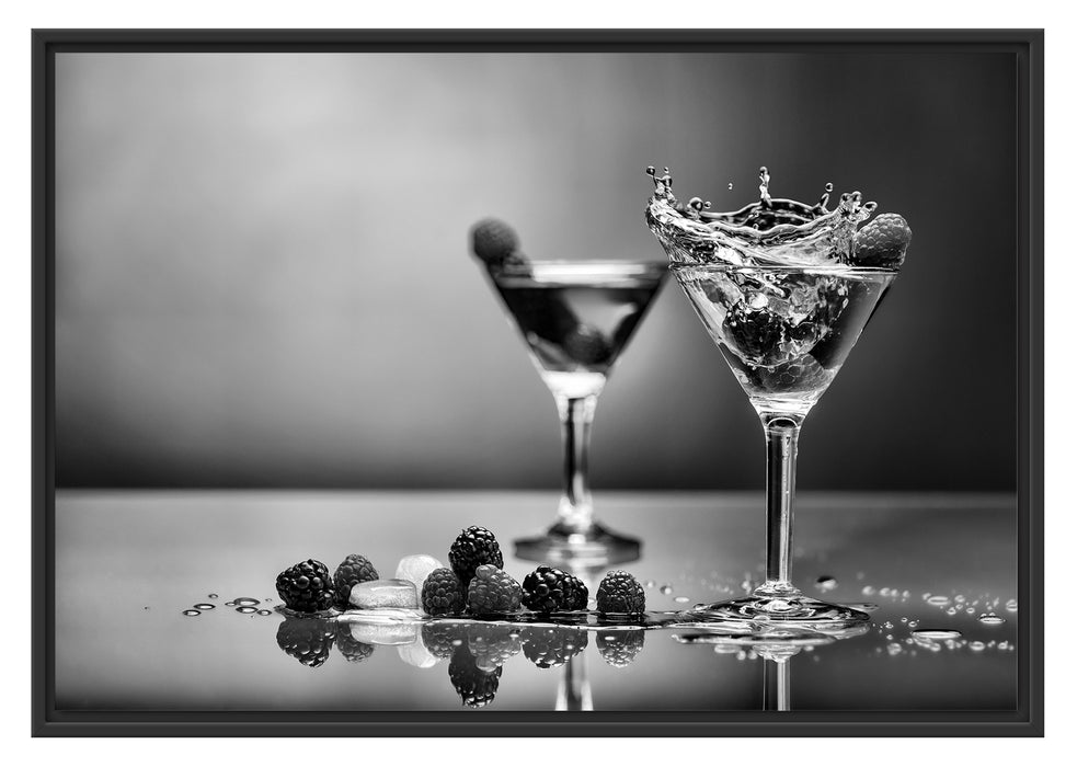 Pixxprint Coole Cocktails, im Schwebe-Effekt Bilderrahmen