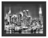 New York City Skyline Schattenfugenrahmen 38x30