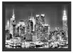 New York City Skyline Schattenfugenrahmen 55x40
