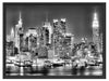 New York City Skyline Schattenfugenrahmen 80x60