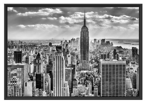New York, Manhattan Schattenfugenrahmen 100x70