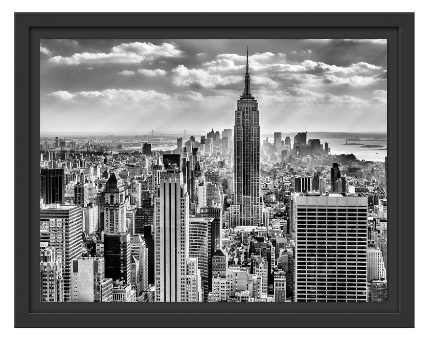 New York, Manhattan Schattenfugenrahmen 38x30