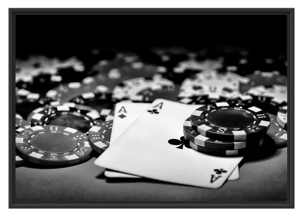 Pixxprint Spielkarten, im Schwebe-Effekt Bilderrahmen