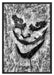 Böser Clown Gesicht Schattenfugenrahmen 100x70