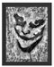 Böser Clown Gesicht Schattenfugenrahmen 38x30