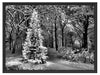 Leuchtender Weihnachtsbaum Schattenfugenrahmen 80x60