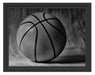 Basketball schwarzer Hintergrund Schattenfugenrahmen 38x30