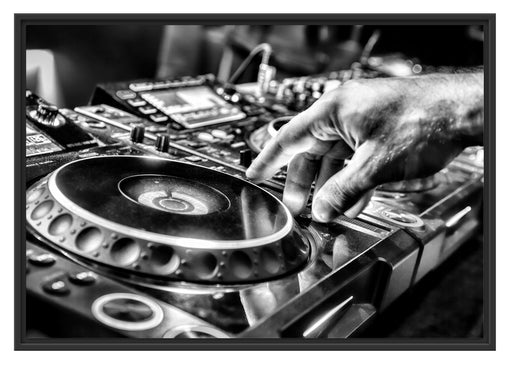 DJ Plattenteller, Cool Music Schattenfugenrahmen 100x70