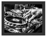 DJ Plattenteller, Cool Music Schattenfugenrahmen 38x30