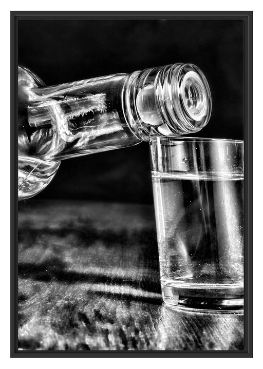 Vodka Whisky Party Schattenfugenrahmen 100x70
