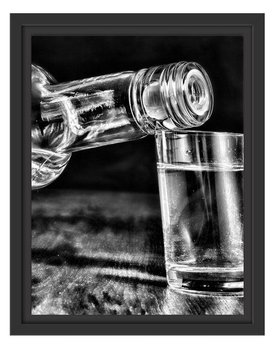 Vodka Whisky Party Schattenfugenrahmen 38x30