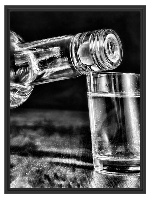 Vodka Whisky Party Schattenfugenrahmen 80x60