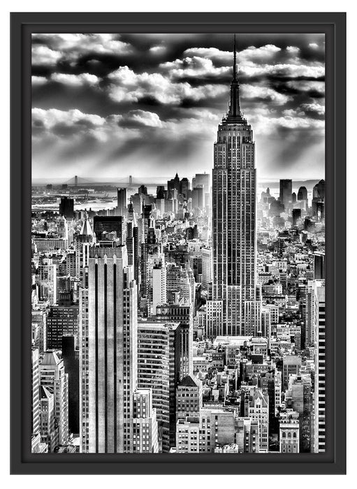 New York, Manhattan Schattenfugenrahmen 55x40