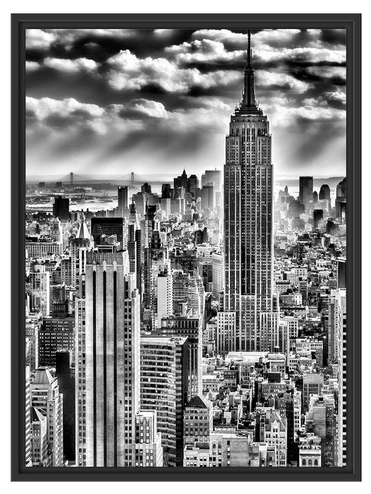 New York, Manhattan Schattenfugenrahmen 80x60