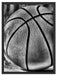 Basketball schwarzer Hintergrund Schattenfugenrahmen 80x60