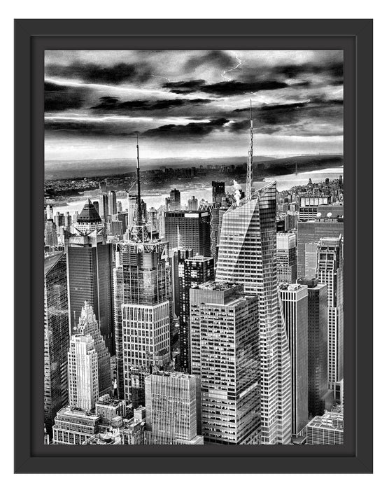 Skyline New York Schattenfugenrahmen 38x30