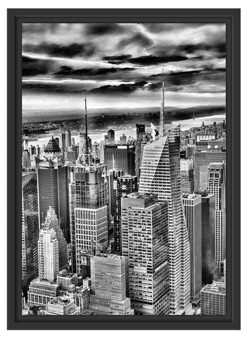 Skyline New York Schattenfugenrahmen 55x40