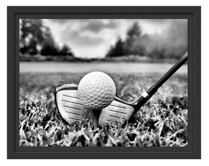 Golf Abschlag Schattenfugenrahmen 38x30