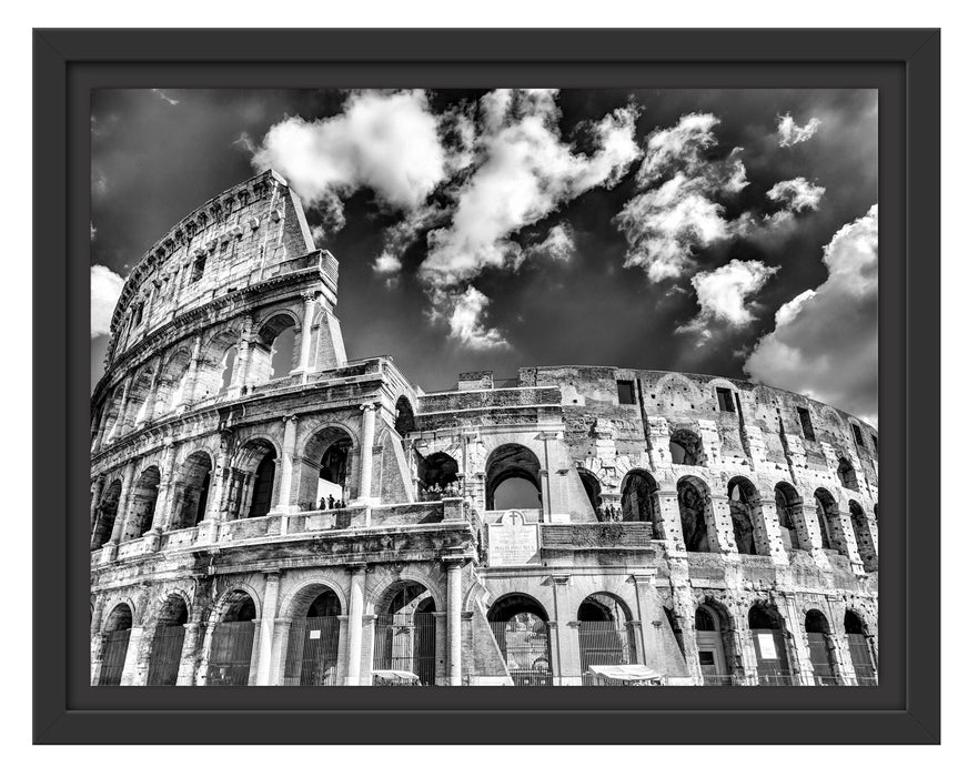 Colosseum bei Tag in Rom Schattenfugenrahmen 38x30