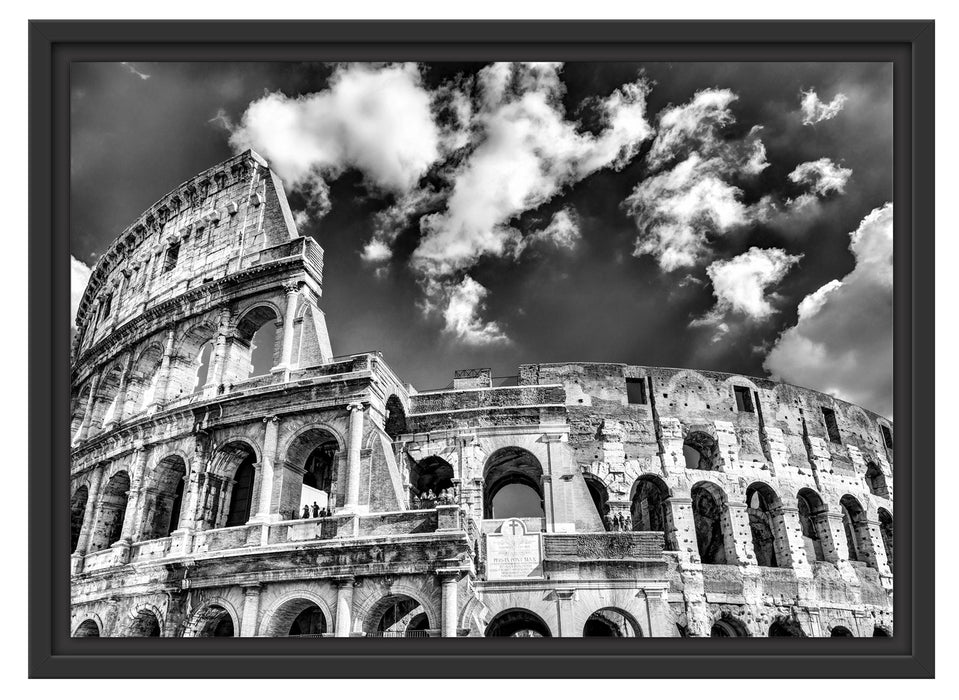 Colosseum bei Tag in Rom Schattenfugenrahmen 55x40