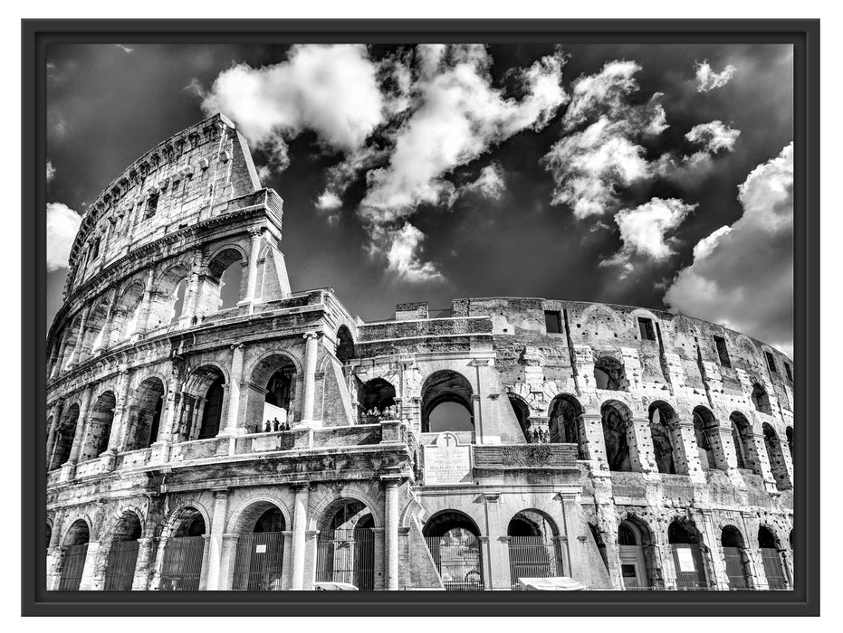 Colosseum bei Tag in Rom Schattenfugenrahmen 80x60