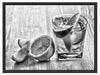 Gin Tonic Shot mit Zitronen Schattenfugenrahmen 80x60