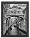 Romantischer Kanal in Venedig Schattenfugenrahmen 38x30