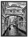 Romantischer Kanal in Venedig Schattenfugenrahmen 80x60
