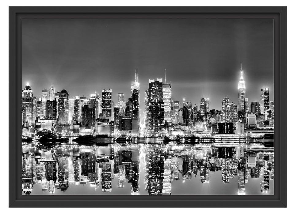 Manhattan Skyline Schattenfugenrahmen 55x40