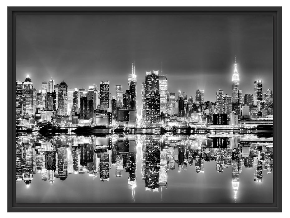 Manhattan Skyline Schattenfugenrahmen 80x60