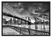 Brooklyn Bridge Park New York Schattenfugenrahmen 100x70