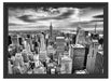 Skyline von New York Schattenfugenrahmen 55x40