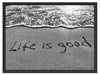 Sand Life is good Schattenfugenrahmen 80x60