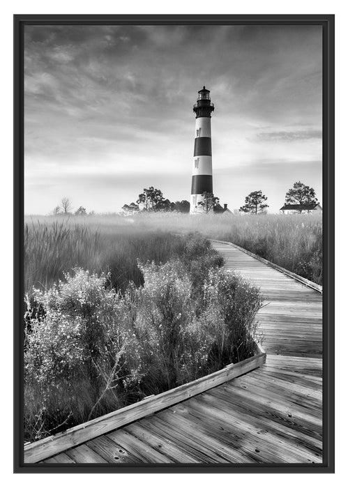 Pixxprint Leuchtturm im Nebel