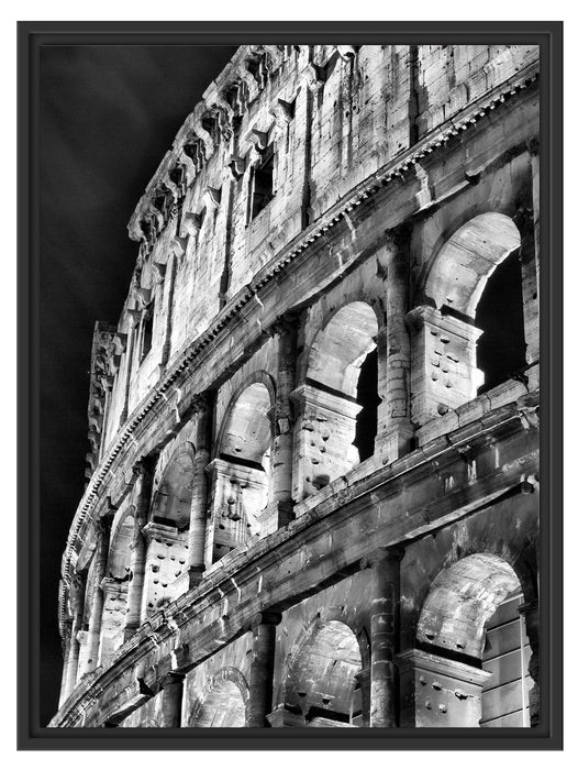 Kolosseum in Rom bei Nacht Schattenfugenrahmen 80x60