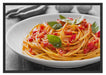 Rustikale italienische Spaghetti Schattenfugenrahmen 100x70