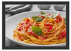 Rustikale italienische Spaghetti Schattenfugenrahmen 55x40