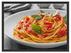Rustikale italienische Spaghetti Schattenfugenrahmen 80x60