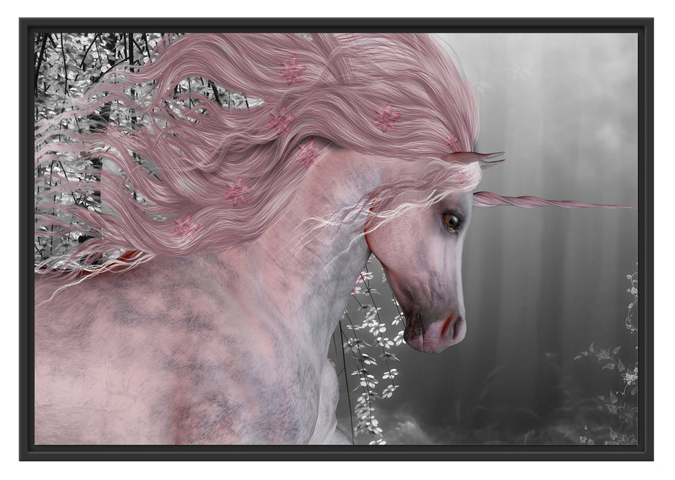 Pixxprint wunderbares Einhorn, im Schwebe-Effekt Bilderrahmen