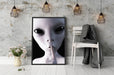 Alien - nicht reden Schattenfugenrahmen Wohnzimmer