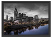 Nashville Skyline Panorama Schattenfugenrahmen 55x40