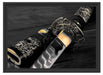 strahlendes Samurai-Schwert Schattenfugenrahmen 55x40