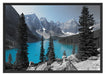 Moraine Lake kanadische Berge Schattenfugenrahmen 100x70