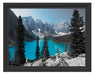 Moraine Lake kanadische Berge Schattenfugenrahmen 38x30