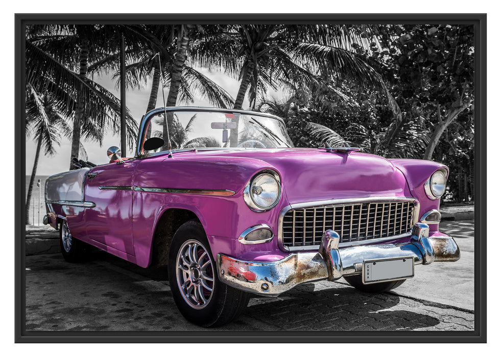 Pixxprint Kuba Varadero Oldtimer B&W