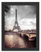 Eiffelturm in Paris Schattenfugenrahmen 38x30