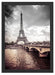 Eiffelturm in Paris Schattenfugenrahmen 55x40